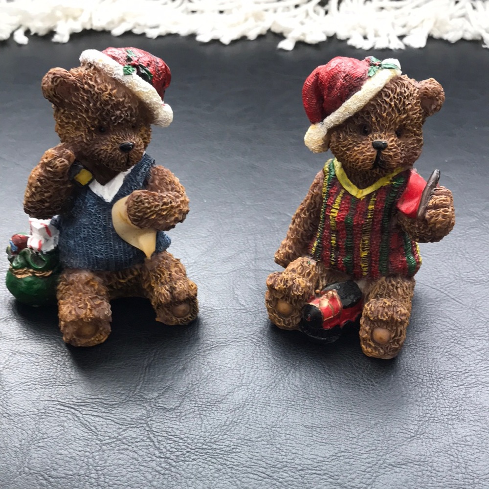 Christmas Bear Figurines